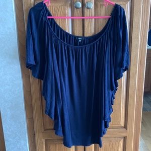 Stôrm Navy Flutter Sleeve Top